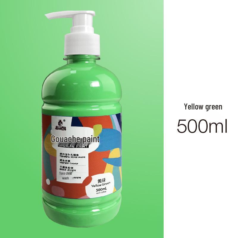Kunstbedarf: 24-Farben 500ml Waschbares Gouache-Farben-Set für Bildungseinrichtungen und Kinder