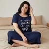 VEZFAA Women's Fashion Summer Spring Short Sleeve Loose Casual Nightgown