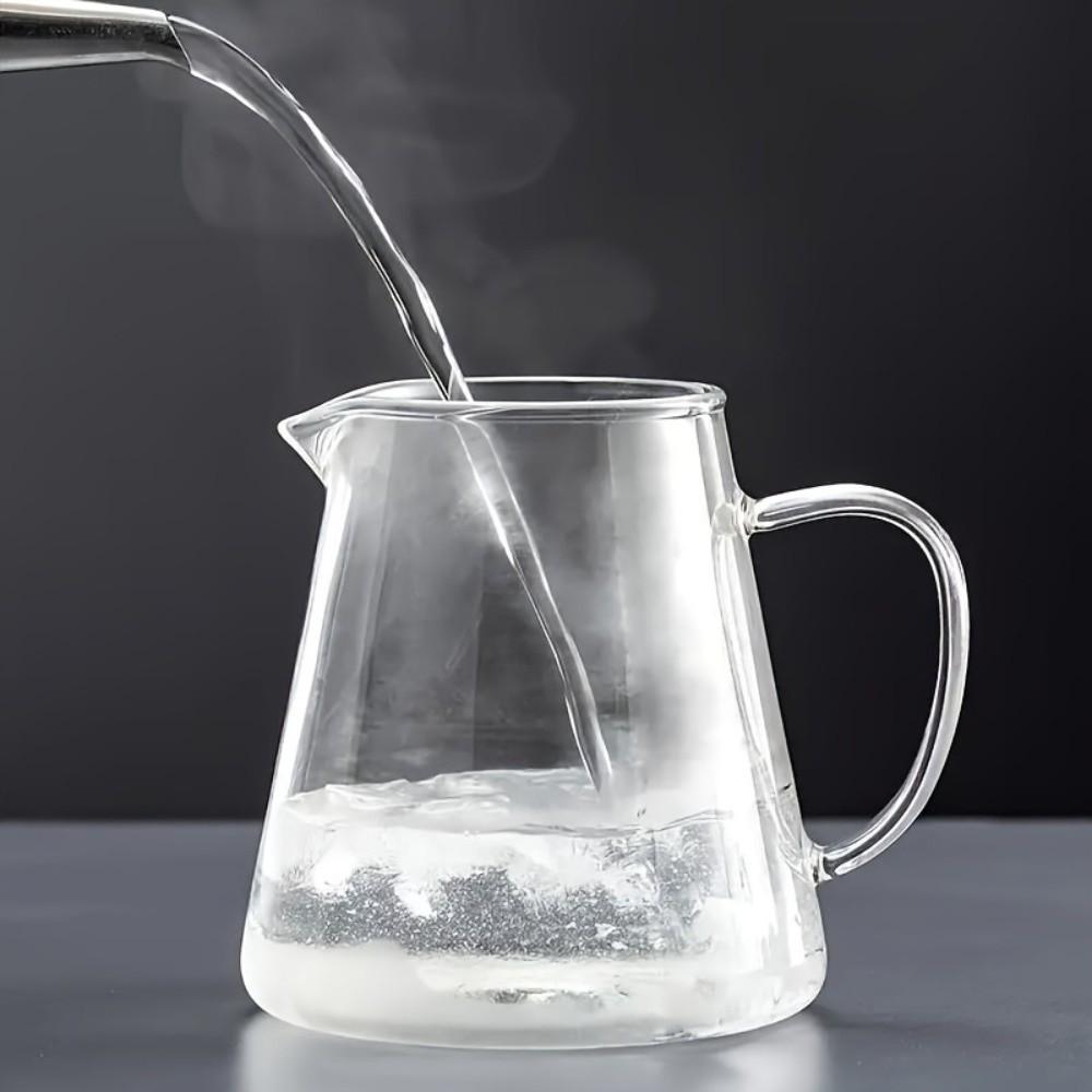 High Borosilicate Glass Teapot Heat Resistant Large Capacity Clear Glass Tea Maker with Stainless Steel Infuser Coffee Tea Pot