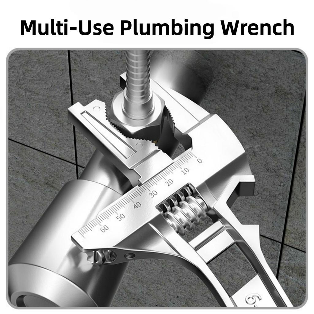 Sink & Faucet Repair Wrench Large Opening 6-68mm Adjustable Bathroom Plumbing Wrench