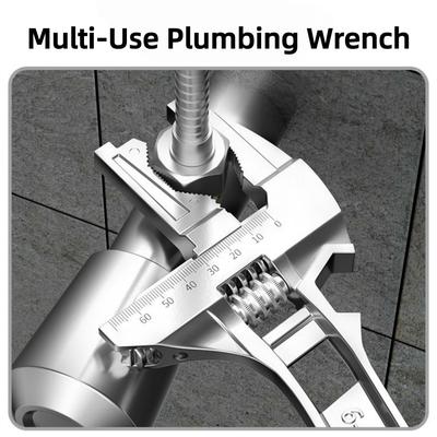 Chiave per riparazione lavandino e rubinetto Grande apertura 6-68mm Regolabile Chiave idraulica da bagno