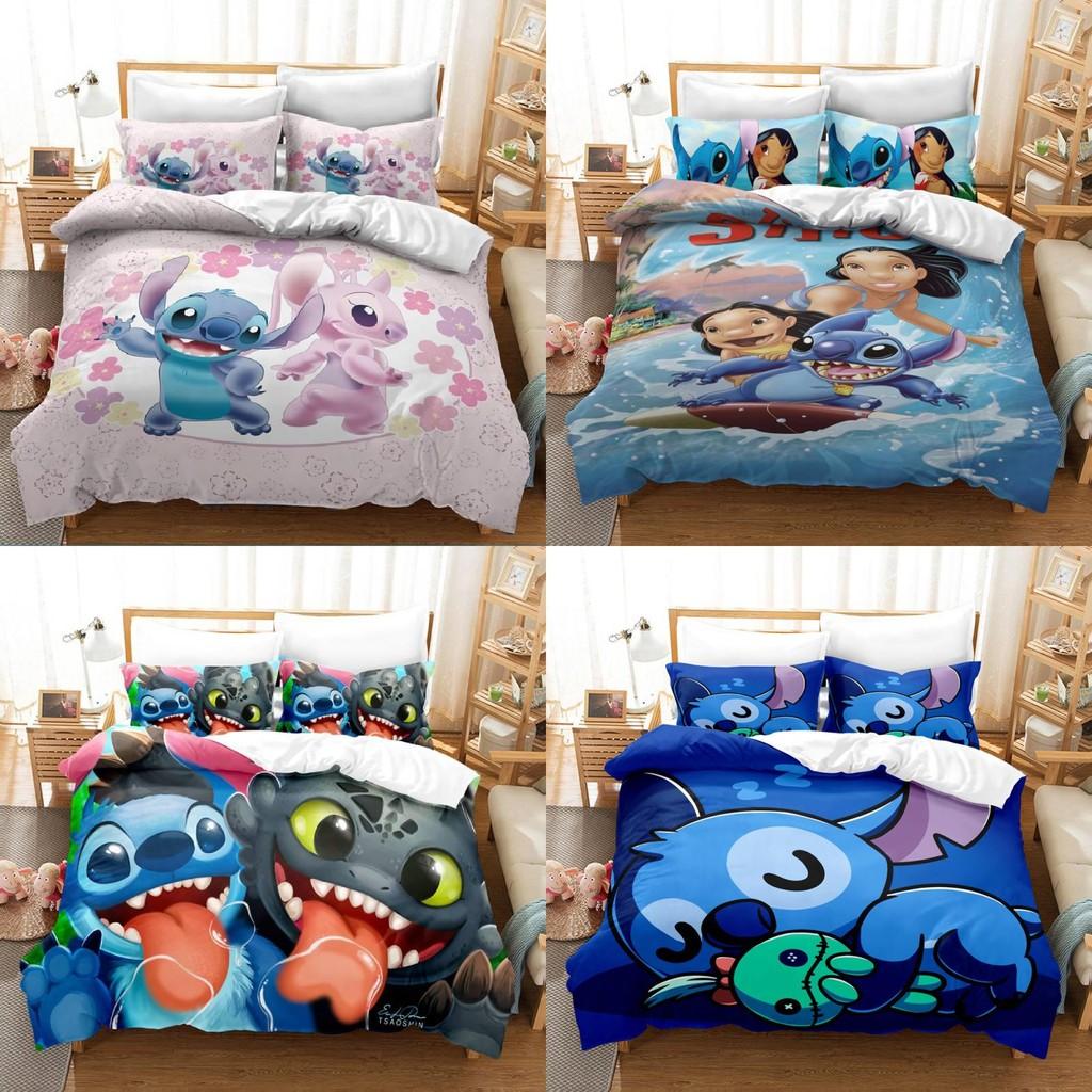 Lilo Pelekai Stitch Cartoon Bedding Set For Kids Room Decor
