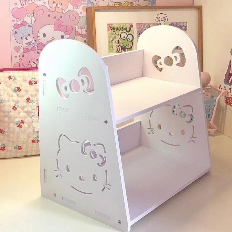 Carino Portaoggetti Hello Kitty Cartone Animato Anime Ragazza Kt Stanza del Dormitorio Decorazione da Scrivania Forniture Scatola Portaoggetti Kawaii Regalo Ingrosso