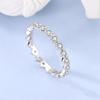 Original 925 Silver Ring Sparking Infinite Love Entwined Rings for Women Girls Jewelry Birthday Anniversary Engagement Gifts