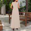 Ladies' Casual Loose Sleeveless Round Neck Vest Dress