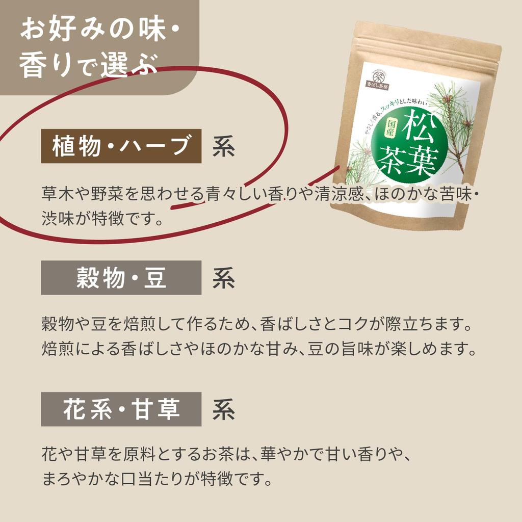 Levanté Roasted Pine Leaf Tea 100% Japan Domestic 1g×100 Bags Additive-Free Pine Needle Tea Matsuba Tea Caffeine-Free Residual Pesticide and
