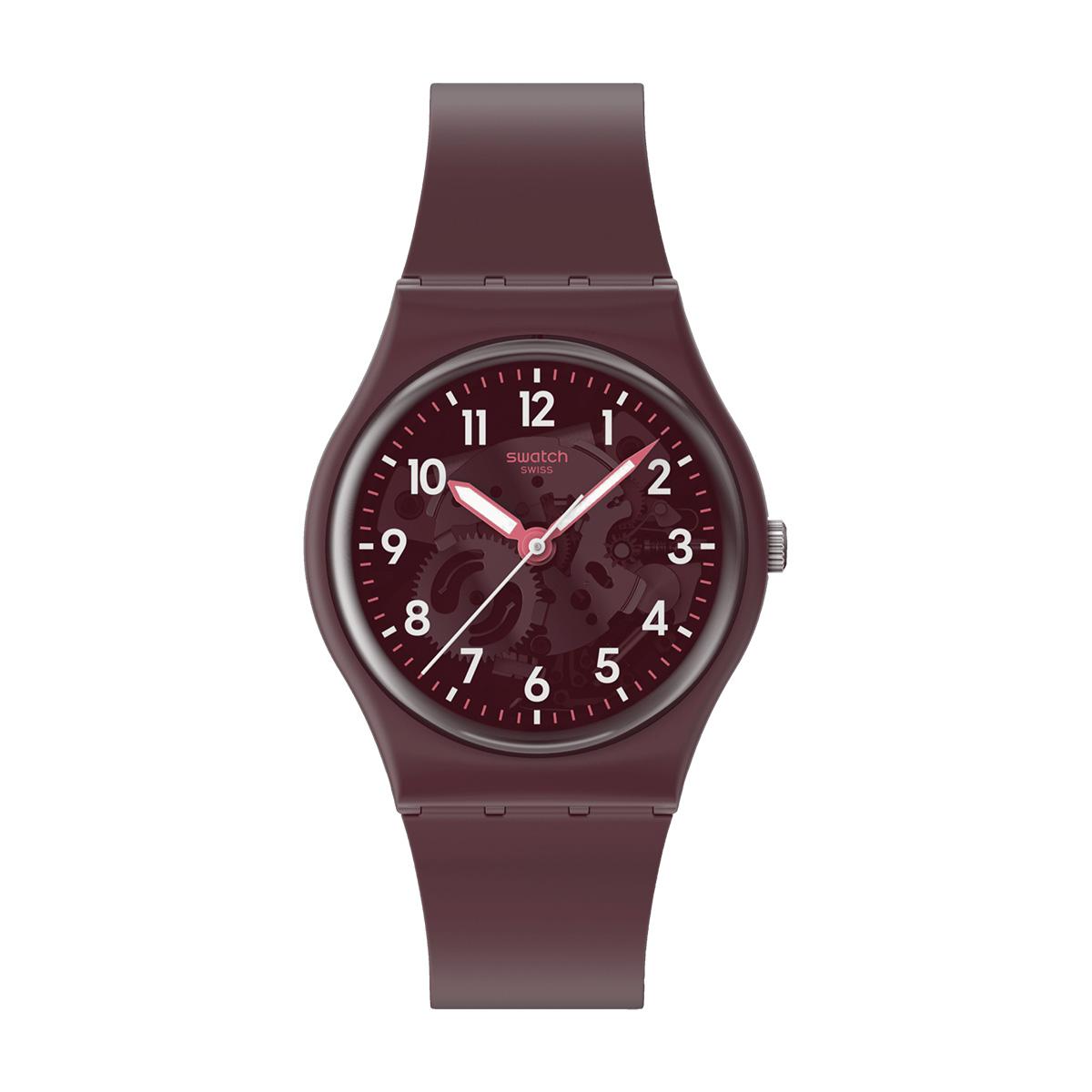 SWATCH Men 34mm Red Watch SO28R115 SO28R115 Red