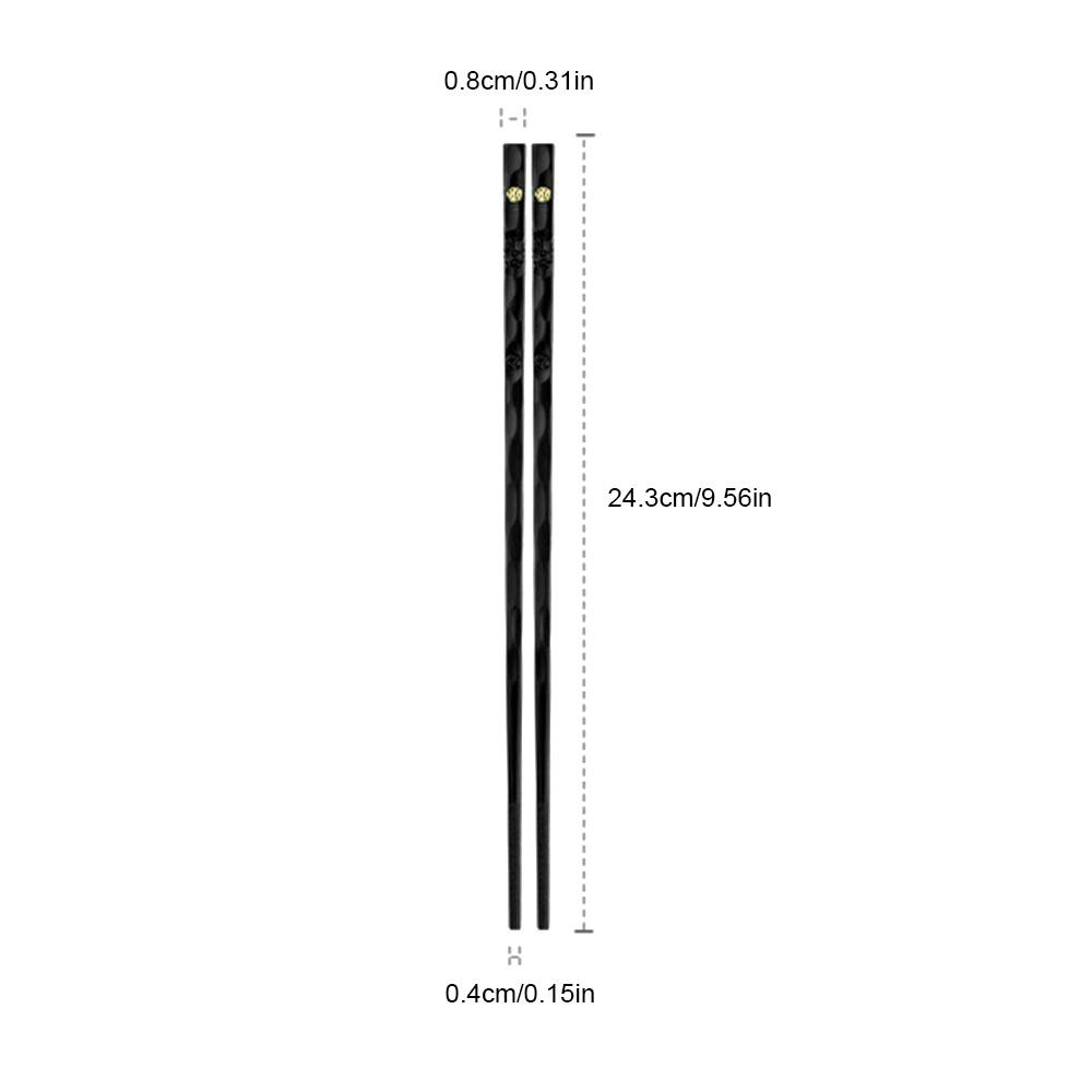 5/10 Pairs Janpanese Reusable Chopsticks Sushi Sticks For Food Noodles Alloy Chinese Korean Chopsticks Kitchen Tableware