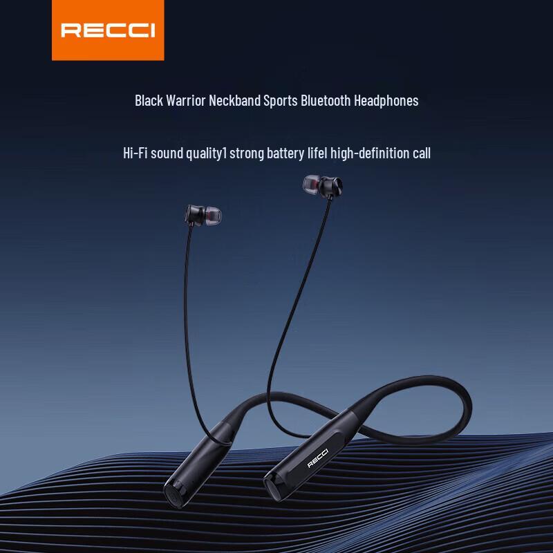 Recci REP-W65 Neckband Bluetooth Sports Earphones