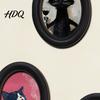 Abstract Expressionist Cat Prints Art Wall Decor Oval 2D Wood Framed Funny Painting Deconstructive Style Print Vintage Ornament for Living