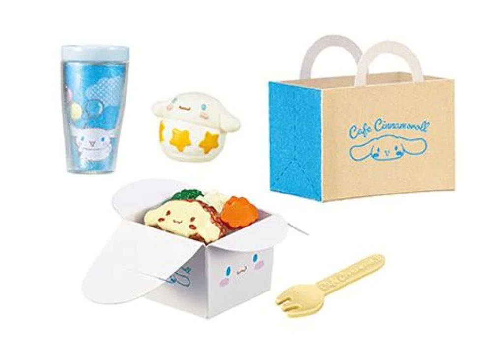 Персонажи Sanrio Cinnamoroll Кафе-терраса «Семицветное небо» Коробка-продукт 8 видов 8 штук Re-Ment