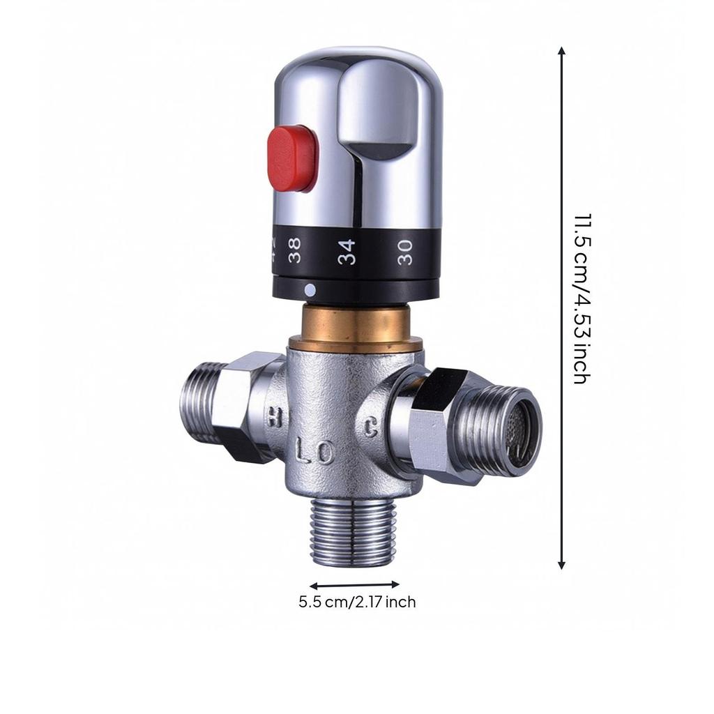 Verstellbarer Thermostatischer Mischhahn | Automatische Temperaturregelung, mit