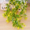 Artificial Plant Rattan Wall Hanging Vines Leaves Branches Plastic Fake Silk Leaf Green Plant Ivy Home Outdoor Garden Decor