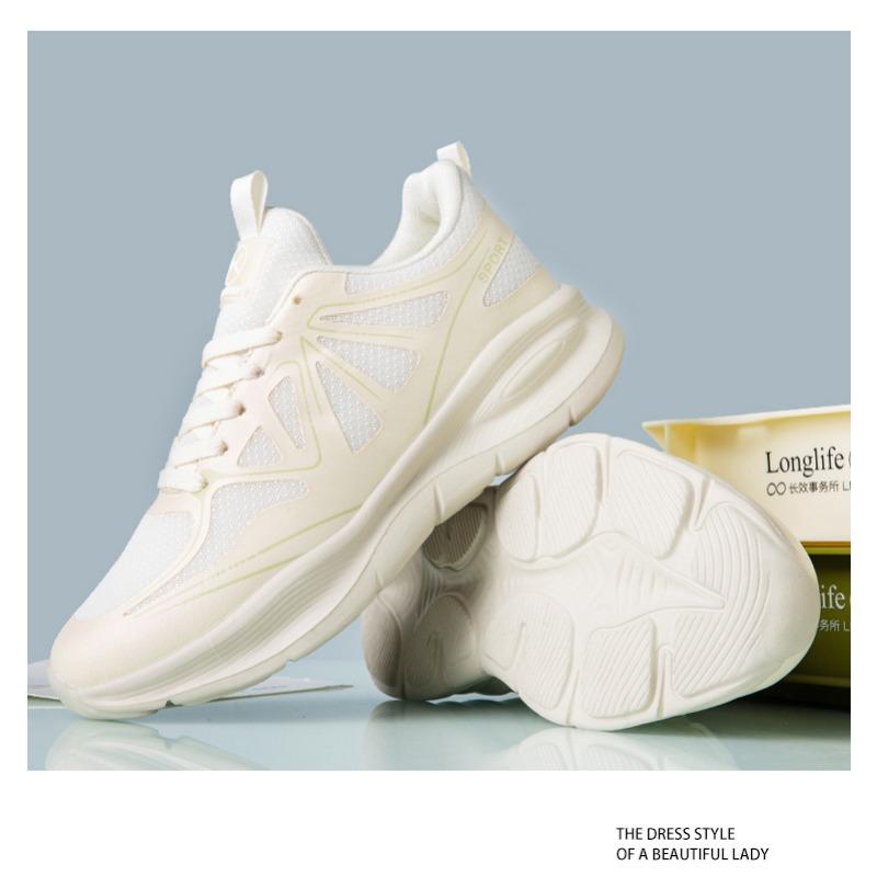 Sports Shoes, Shock-absorbing Jogging, Professional Thick Soled Casual Jumping Shoes, Breathable, Rebound and Wear-resistant Shoes