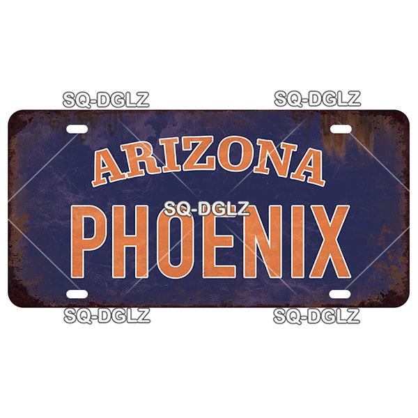 USA WEST City LOS ANGELES 15x30cm Plate Sports Tin Sign State Wall Decoration Metal Sign Home Decor Painting Plaques Art Poster