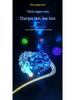 Multifunctional Luminous Zinc Alloy 2-in-2 Fast Charging Cable for Mobile Phones