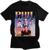 American TV Show Phil Dunphy T-Shirts Harajuku Graphics Print Short Sleeve Cotton Tee Shirt Streetwear Couples Black