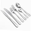 6ks/sada Západní příbor Sada nádobí Stříbrné příbory z nerezové oceli Nádobí Jídelní nůž Vidlička Naběračka Sada nádobí