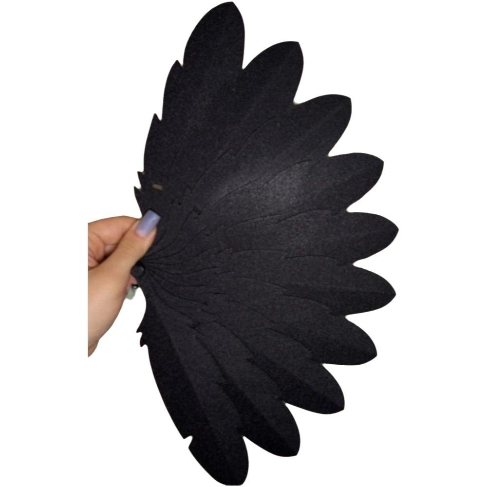 Portable Handheld Feather Fan 3D Printed Costume Prop Fan Summer Cooling Fan Outdoor Use