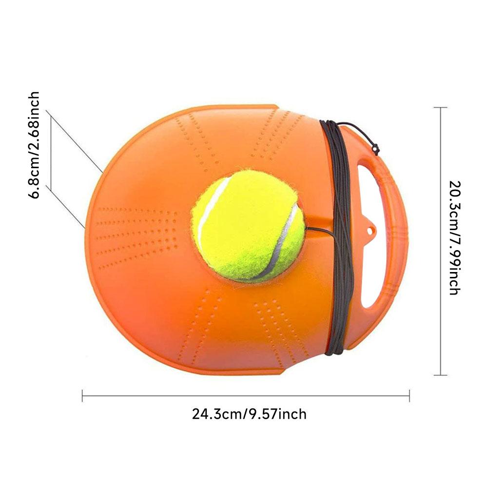 1 Set Heavy Duty Tennis Training Equipment Self-Duty Rebound Tennis Trainer Sparring Device Rebound Ball with Long Elastic Rope