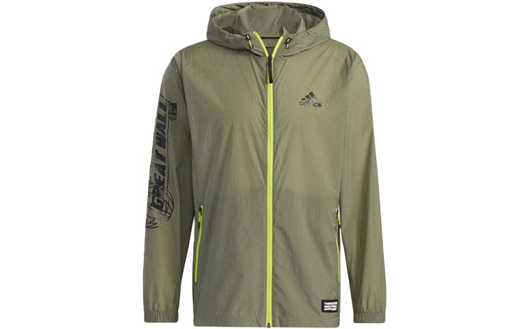 Adidas Jackets Men s Green Hooded Moderate Other HB8916 S