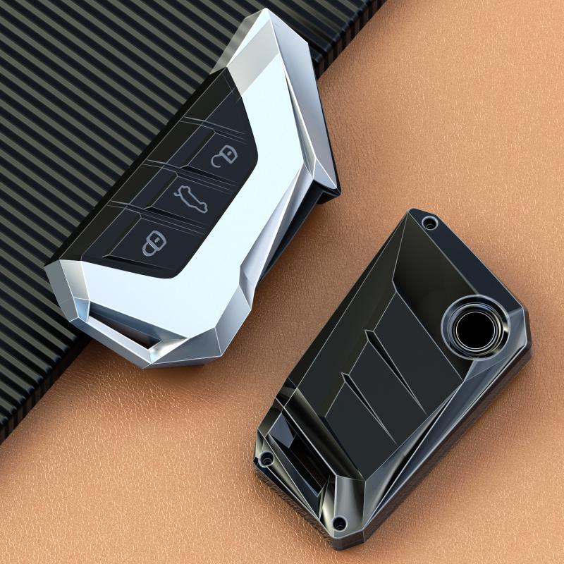 Zinc Alloy Car Key Case Cover For Vw  Golf 8 Mk8 Id.3 Id.4 Cupra Octavia Seat Leon Mk4   Formentor Tarraco