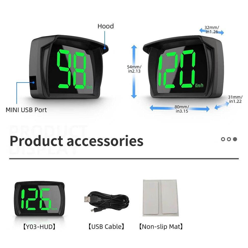 Plug&Play HUD Car Head Up Display Universal Vehicle Speed Meter  Speed Meter