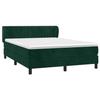 Maison Exclusive - Sommier à lattes de lit et matelas Vert foncé 140x200cm Velours
