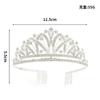 New Alloy Children's Crown Premium Princess Love Insert Comb Hair Accessories Bridal Pearl Birthday Crown