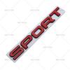 2pcs/lot 3D Metal SPORT Car Emblem Auto Badge Rear Trunk NamePlate Stickers Side Fender Decal