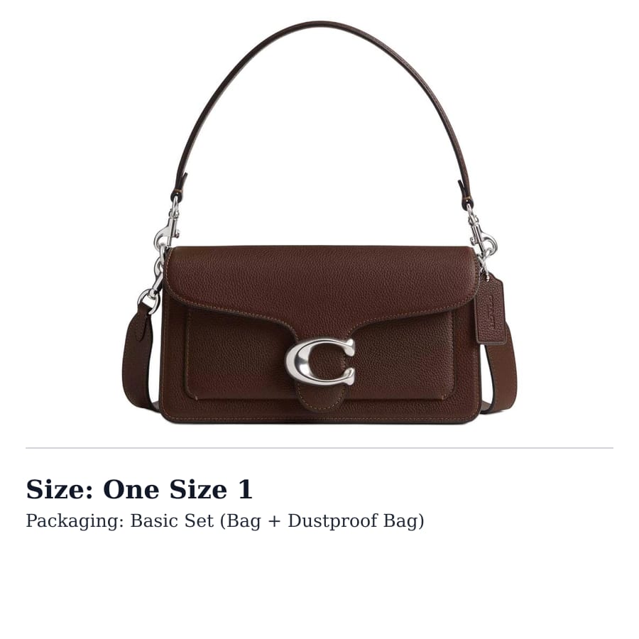 COACH Tabby Polished Litchi Grain Leather