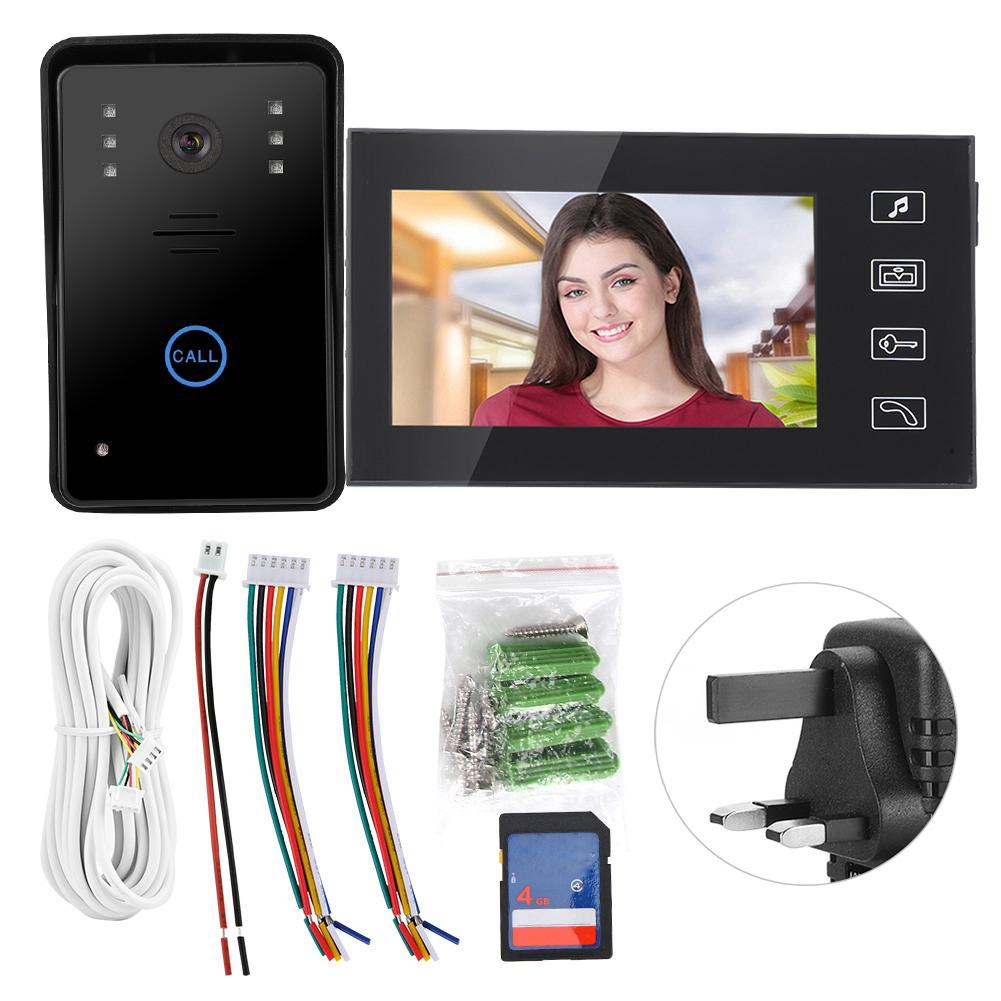 

7-дюймовая TFT видеокамера дверной звонок система безопасности домофон система доступа