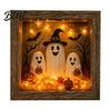 Unique Halloween Gifts Lighted Frame Ornaments Light Up Shadow Box Warm Ornaments Atmosphere LED Lights for Home Living Room Bedroom Decor