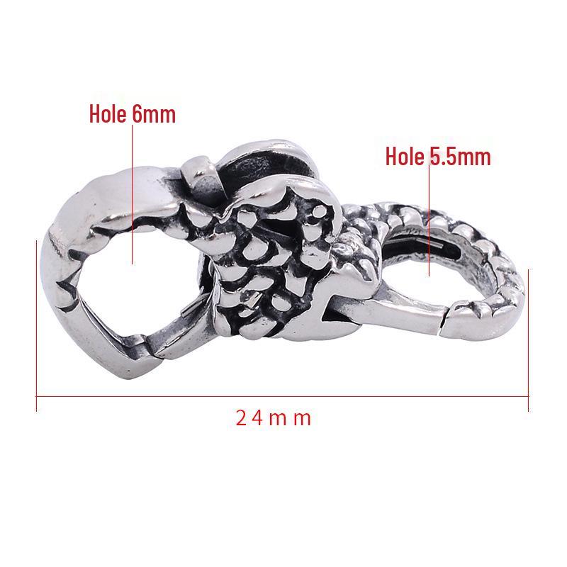 S925 Sterling Silver Double-Opening Clasp for Bracelets and Necklaces