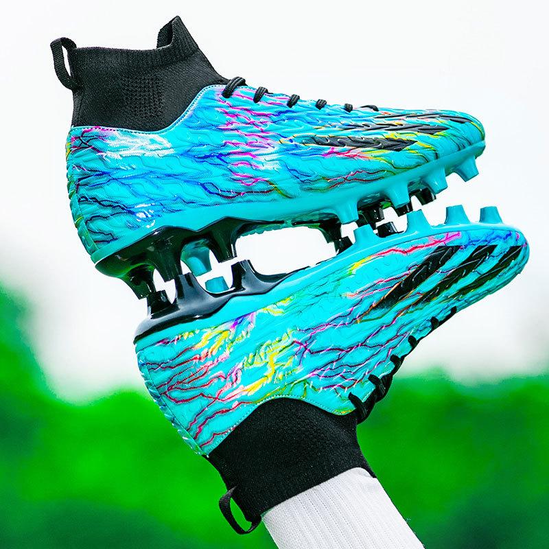 Fußballschuhe Herren AG Stollen TF Gebrochene Nägel Flach Kunstrasen Wettkampf Trainingsschuhe High-Top Fußballschuhe Übergröße 4647