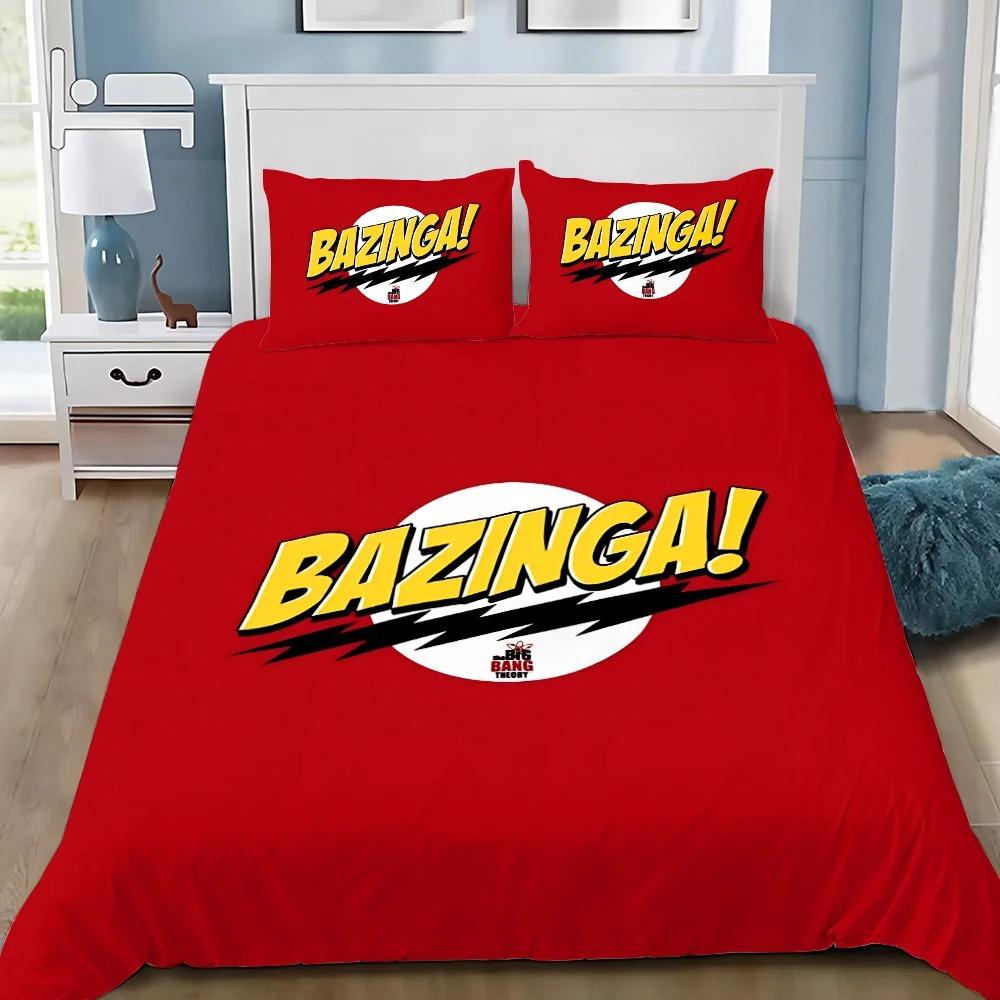 TV TBBT Bedding Set The Big BangS TheoryS Quilt Cover plot characters Printing Pillowcase Bedding Set Children Gift