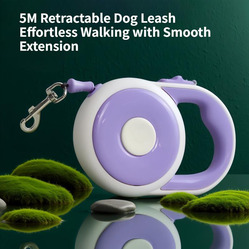 5m samonavíjecí vodítko pro psa Jednoruční brzda Zámek Systém proti tahání Nylonové nezamotávací vodítko pro velké střední psy Venčení
