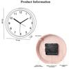 1PC Luminous Alarm Clock Round Frame Luminous Numbers Desk Wake Up Clock Ideal For Bedroom Living Room Office Nighttime Decor