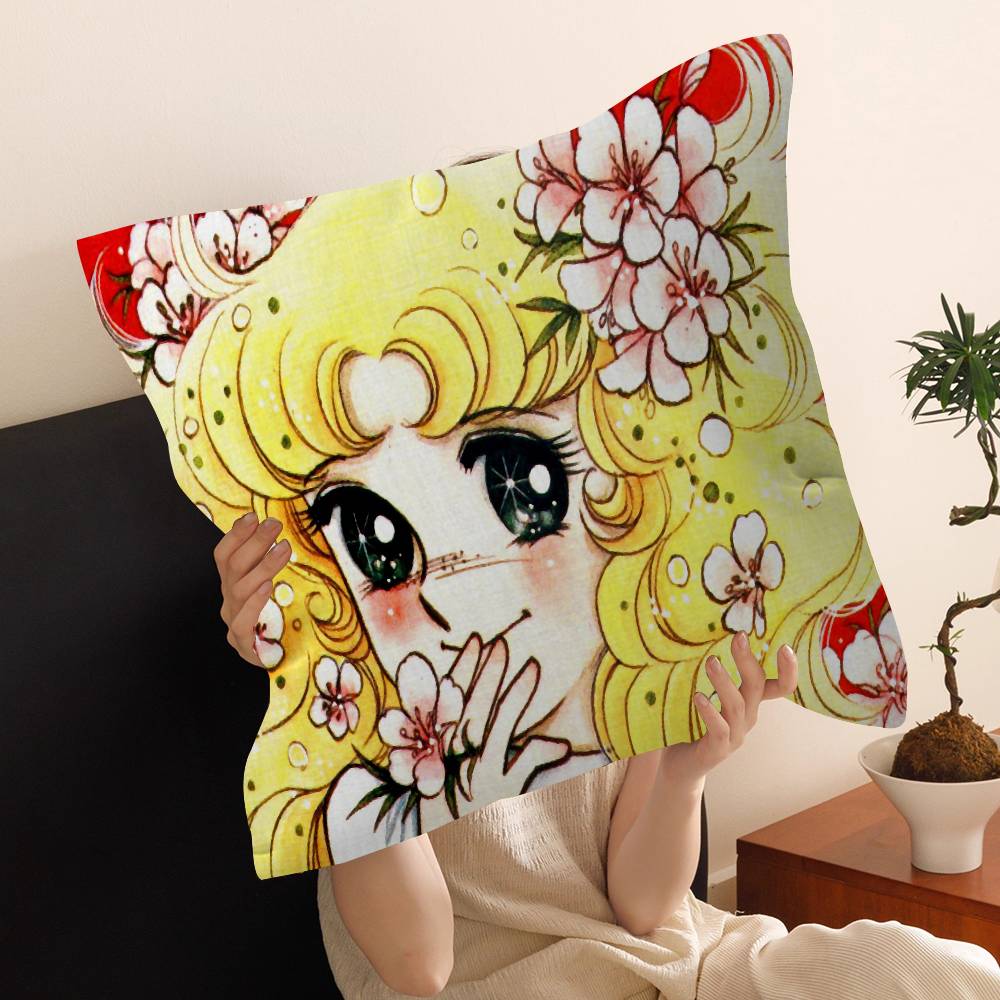 Cartoon Anime womens Candy Sweet pillow cover sofa cushion cover home room decoration children gift