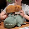 Capybara Stuffed Animal 2-in-1 Reversible Plush Toy Crocodile Capybara Pillow Soft Cotton Capybara Toys