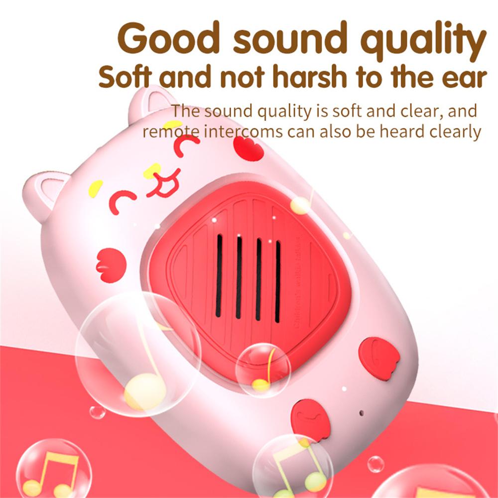 

B2 2Pcs Kids Cartoon Walkie Talkies with Flashlight Intercom Toy for Outdoor Camping Hiking Type A