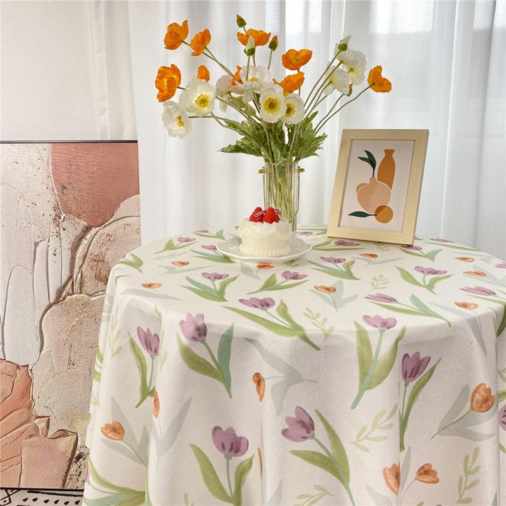 Chinese Style Printing Coffee Table Cover Vintage Picnic Mat Wedding Decor Floral Table Cloth  Home