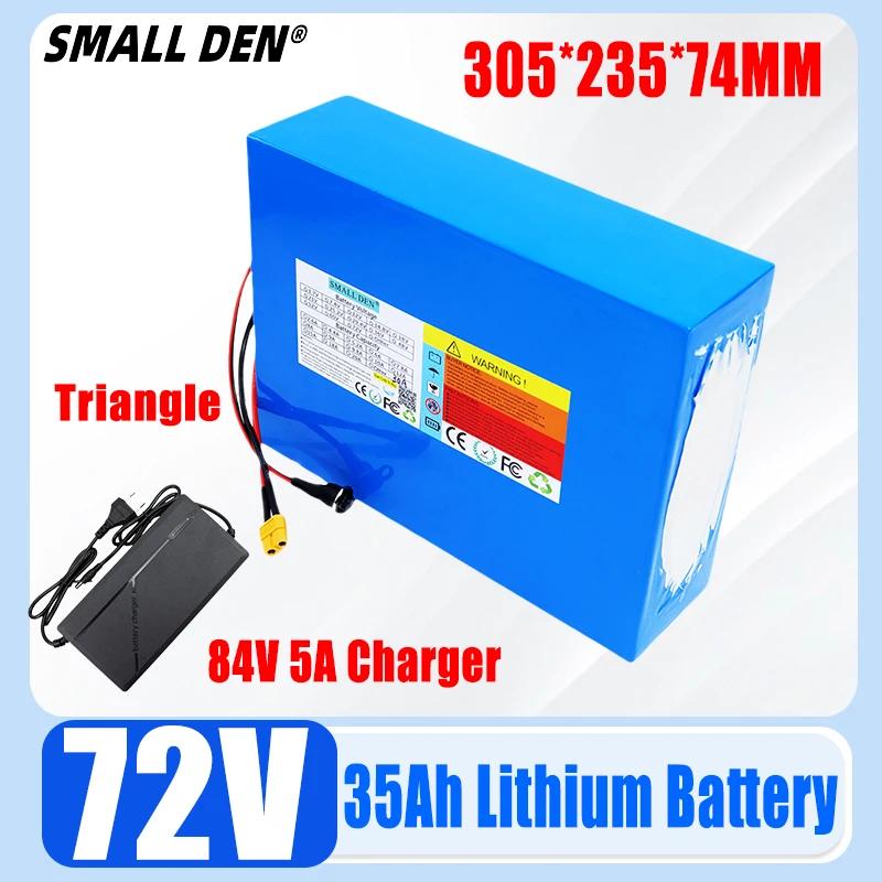New 2024 72V 45Ah 35Ah 25Ah 15Ah21700 20S8P Lithium Battery Pack with Built-in BMS 0-3500W Motor High-power Rechargeable Battery