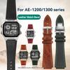 18mm Retro Echter Leder Uhrenarmband Für Casio AE1200 AE1300 A158W/A168 W-216H Vintage Uhrenarmband konvexe Öffnung Herren Armband