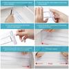 1/4/6pcs Drawer Dividers Organizers 8 Pack, Adjustable Kitchen Drawer Storage Clear Plastic Drawers Separators for Clothing