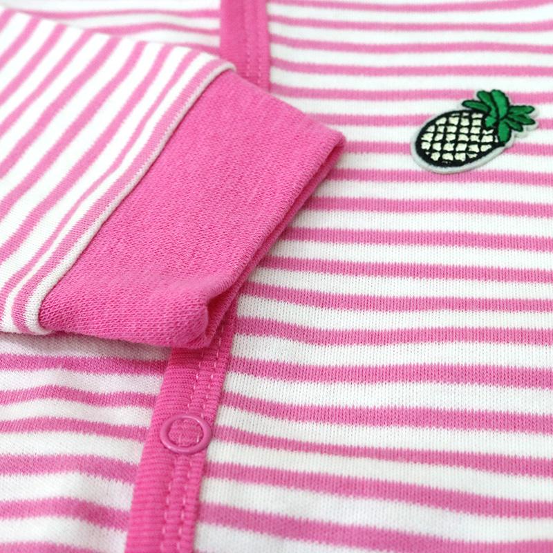 Neugeborene Mädchen Kleinkind Kleidung Samt Gestreift Knopf Winter Frühling Einteiler Kind Langarm Oder Kurzarm Kindermode Bekleidung