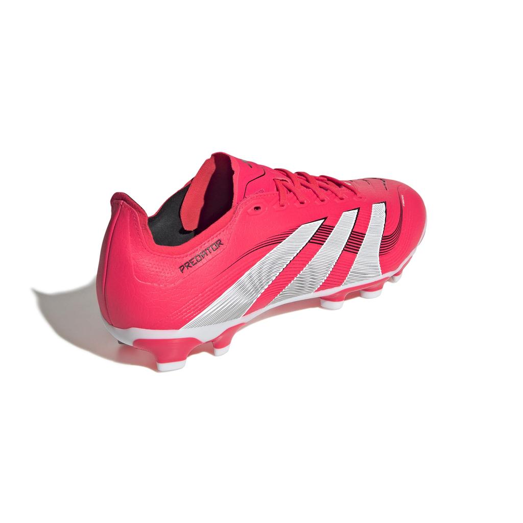 Adidas Predator League Soccer Unisex Lucid Black Size cm HG/AG Cleats, Adult, NLH19, Red/Footwear White/Core (ID3774), 27.0