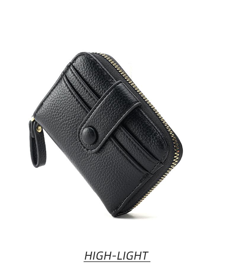 2024 Dámská korejská akordeonová peněženka na karty a peněženka na zip - Velkokapacitní peněženka na mince s mnoha přihrádkami na karty