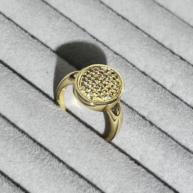 French Retro Barn Style Hollow Open Ring, High-End Sense Light Luxury Fashion Personality Niche Design Ring