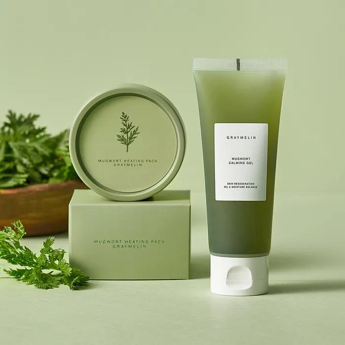 [Hypoallergenic] Pore-Cleansing Mugwort Skin Soothing Set (Mugwort Calming Gel 100ml + Mugwort Moxibustion Pack 100g)